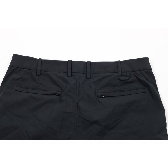 Kit & Ace Mens Size 32 Faded Flat Front Above Knee Tech Chino Shorts Black - Picture 9 of 12